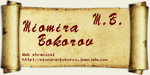 Miomira Bokorov vizit kartica
